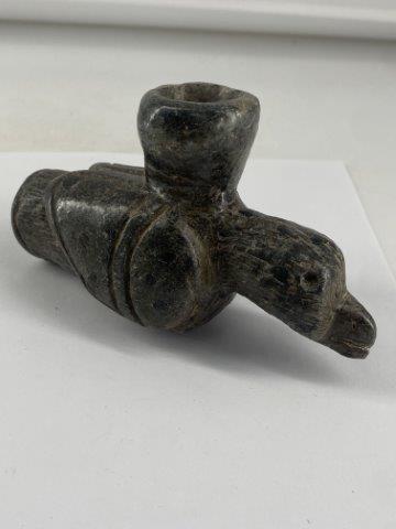 Hawk Effigy Stone Pipe          Indian Artifact Arrowhead (1 of 6)