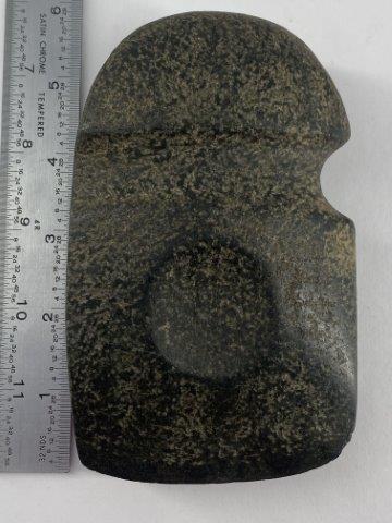 Grooved Axe with Finger Dimple          Indian Artifact Arrowhead (1 of 4)