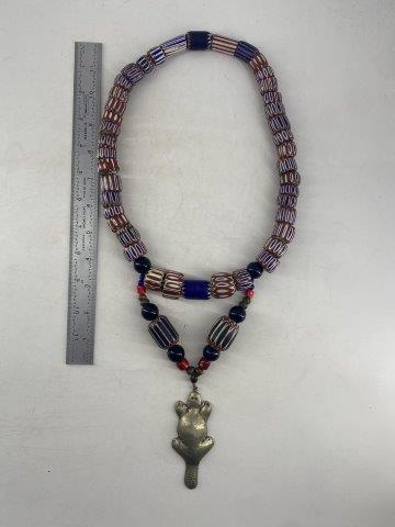 Hudson Bay Trade Bead Necklace            Indian Artifact Arrowhead (1 of 6)