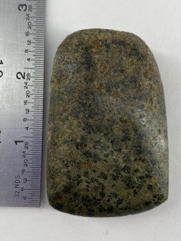 Celt Indian Artifact Arrowhead: This is 2&3/4 inches long. Each & every piece in this auction comes from the late Richard Lienau collection from Lebanon, Illinois. KEY WORDS: NATIVE AMERICAN INDIAN ARTIFACT ARTIFACTS ARROWHEAD ARROW