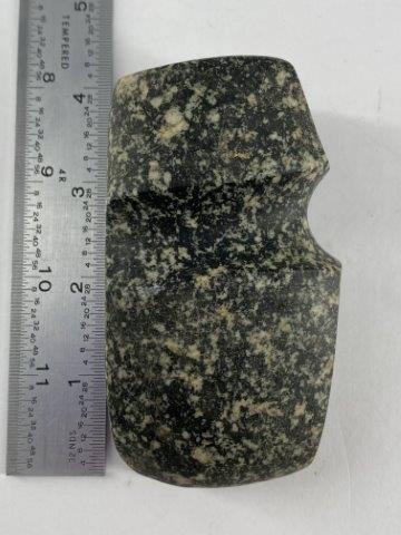 Grooved Axe Indian Artifact Arrowhead: This is 4 inches long. Each & every piece in this auction comes from the late Richard Lienau collection from Lebanon, Illinois. KEY WORDS: NATIVE AMERICAN INDIAN ARTIFACT ARTIFACTS ARROWHEAD ARROWHEAD