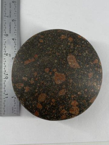 Discoidal Indian Artifact Arrowhead: This is 4&1/2 inches long. Each & every piece in this auction comes from the late Richard Lienau collection from Lebanon, Illinois. KEY WORDS: NATIVE AMERICAN INDIAN ARTIFACT ARTIFACTS ARROWHEAD ARROW