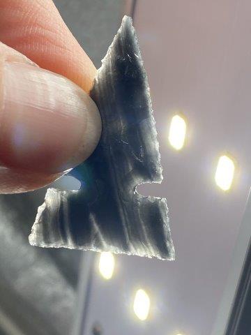 Obsidian Arrow Point            Indian Artifact Arrowhead (1 of 4)