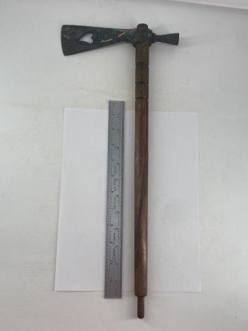 Brass Head Tomahawk Pipe      Indian Artifact Arrowhead (1 of 6)
