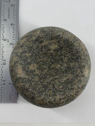 Discoidal Indian Artifact Arrowhead: This is 3&1/2 inches long. Each & every piece in this auction comes from the late Richard Lienau collection from Lebanon, Illinois. KEY WORDS: NATIVE AMERICAN INDIAN ARTIFACT ARTIFACTS ARROWHEAD ARROW