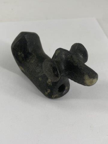 Birdstone Indian Artifact Arrowhead: This is 3&1/4 inches long. Each & every piece in this auction comes from the late Richard Lienau collection from Lebanon, Illinois. KEY WORDS: NATIVE AMERICAN INDIAN ARTIFACT ARTIFACTS ARROWHEAD ARROW