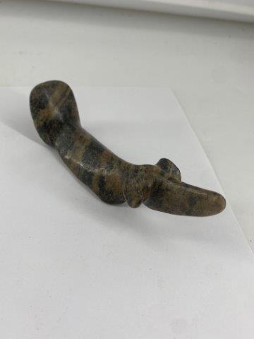 Birdstone Indian Artifact Arrowhead: This is 4&3/4 inches long. Each & every piece in this auction comes from the late Richard Lienau collection from Lebanon, Illinois. KEY WORDS: NATIVE AMERICAN INDIAN ARTIFACT ARTIFACTS ARROWHEAD ARROW