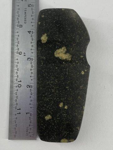 Grooved Axe Indian Artifact Arrowhead: This is 4&1/2 inches long. Each & every piece in this auction comes from the late Richard Lienau collection from Lebanon, Illinois. KEY WORDS: NATIVE AMERICAN INDIAN ARTIFACT ARTIFACTS ARROWHEAD ARROW