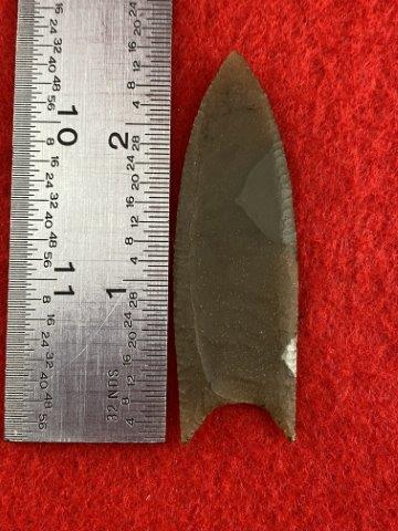 Plastic Cast of Arrowhead: Made of Plastic. KEY WORDS: NATIVE AMERICAN INDIAN ARTIFACT ARTIFACTS ARROWHEAD ARROWHEADS MISSISSIPPIAN QUAPAW CADDO POTTERY COINS