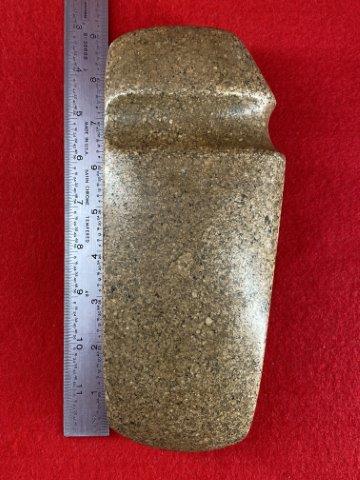Grooved Axe Indian Artifact Arrowhead: This is 9 inches long. It is from Tennessee. KEY WORDS: NATIVE AMERICAN INDIAN ARTIFACT ARTIFACTS ARROWHEAD ARROWHEADS MISSISSIPPIAN QUAPAW CADDO POTTERY COINS