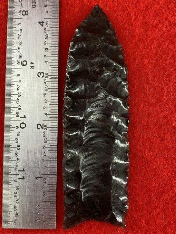 Obsidian Clovis      Indian Artifact Arrowhead (1 of 4)