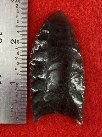 Obsidian Clovis      Indian Artifact Arrowhead (1 of 4)