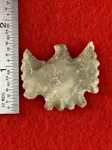 Chipped Bird Effigy        Indian Artifact Arrowhead (1 of 4)