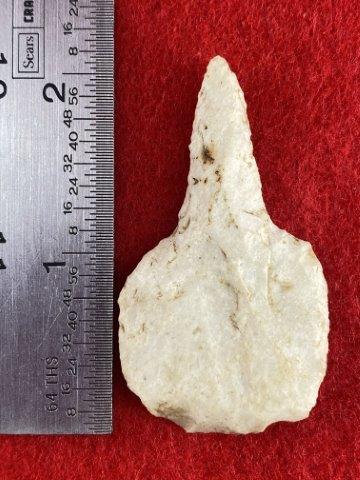 Drill Indian Artifact Arrowhead: This is 2&1/4 inches long. It is from Missouri. KEY WORDS: NATIVE AMERICAN INDIAN ARTIFACT ARTIFACTS ARROWHEAD ARROWHEADS MISSISSIPPIAN QUAPAW CADDO POTTERY COINS
