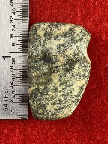Minature Grooved Axe (Child's Axe) Indian Artifact Arrowhead: This is 1&1/2 inches long. It is from Missouri. KEY WORDS: NATIVE AMERICAN INDIAN ARTIFACT ARTIFACTS ARROWHEAD ARROWHEADS MISSISSIPPIAN QUAPAW CADDO POTTERY COINS
