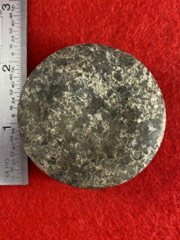 Discoidal Indian Artifact Arrowhead: This is 2&1/4 inches long. It is from Missouri. KEY WORDS: NATIVE AMERICAN INDIAN ARTIFACT ARTIFACTS ARROWHEAD ARROWHEADS MISSISSIPPIAN QUAPAW CADDO POTTERY COINS