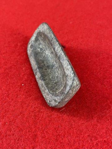 Boatstone: Please see ruler for the measurement. These items are from the George Baker Collection from Central Arkansas. KEY WORDS: NATIVE AMERICAN INDIAN ARTIFACT ARTIFACTS ARROWHEAD ARROWHEADS MISSISSIPPIAN QU