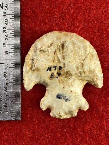 Eccentric Indian Artifact Arrowhead: This is 1&1/2 inches long. It is from Arkansas. KEY WORDS: NATIVE AMERICAN INDIAN ARTIFACT ARTIFACTS ARROWHEAD ARROWHEADS MISSISSIPPIAN QUAPAW CADDO POTTERY COINS