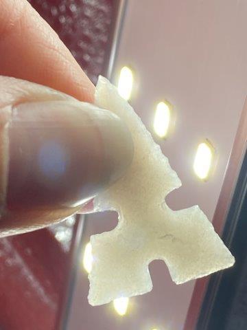 Cahokia Indian Artifact Arrowhead: This is 1&1/4 inches long. It is from Illinois. KEY WORDS: NATIVE AMERICAN INDIAN ARTIFACT ARTIFACTS ARROWHEAD ARROWHEADS MISSISSIPPIAN QUAPAW CADDO POTTERY COINS