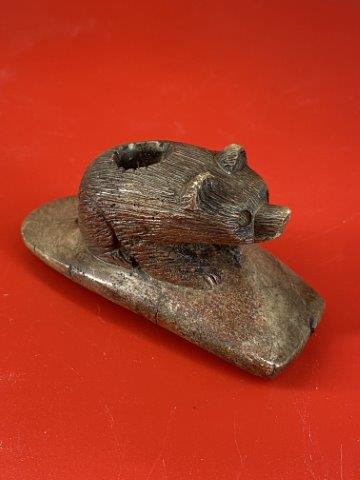 Bear Effigy Hopewell Pipe    Indian Artifact Arrowhead (1 of 9)