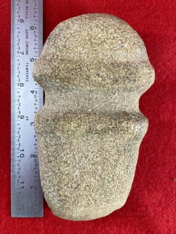 Grooved Axe Indian Artifact Arrowhead: This is 6 inches long. It is from Missouri. KEY WORDS: NATIVE AMERICAN INDIAN ARTIFACT ARTIFACTS ARROWHEAD ARROWHEADS MISSISSIPPIAN QUAPAW CADDO POTTERY COINS