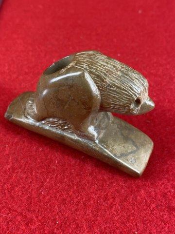 Hawk Effigy Hopewell Pipe    Indian Artifact Arrowhead (1 of 5)