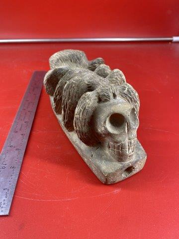 Spider / Skull Stone Effigy Pipe (1 of 4)