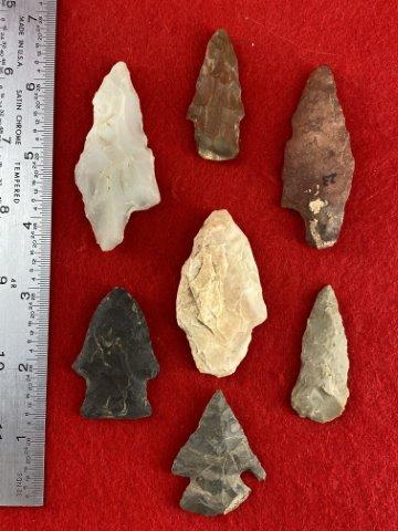 7 Arkansas Arrowheads    Indian Artifact Arrowhead (1 of 1)