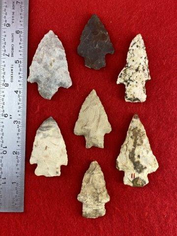 7 Arkansas Arrowheads    Indian Artifact Arrowhead (1 of 1)
