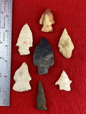 7 Arkansas Arrowheads    Indian Artifact Arrowhead (1 of 1)
