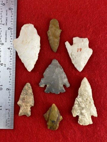 7 Arkansas Arrowheads    Indian Artifact Arrowhead (1 of 1)