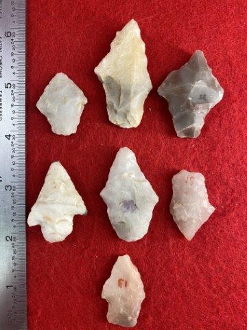 7 Arkansas Arrowheads    Indian Artifact Arrowhead (1 of 1)