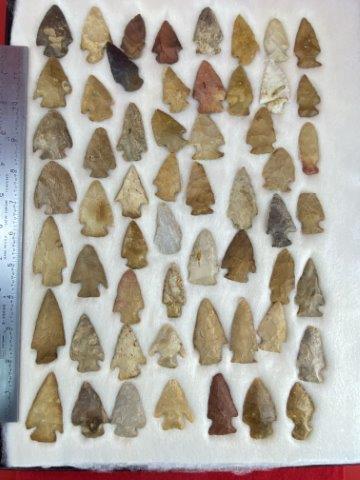 Large Group of Extra Nice Arkansas Arrowheads     Indian Artifact Arrowhead (1 of 5)