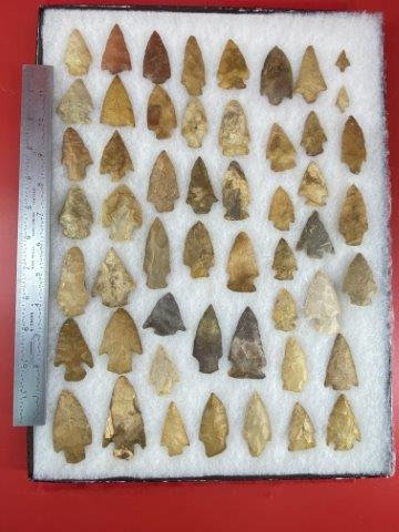 Large Group of Extra Nice Arkansas Arrowheads     Indian Artifact Arrowhead (1 of 5)