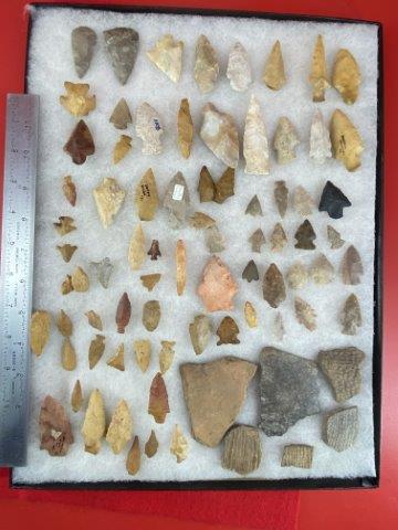 Large Group of Extra Nice Arkansas Arrowheads     Indian Artifact Arrowhead (1 of 5)