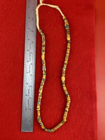 Trade Beads Indian Artifact Arrowhead: Please see picture for measurment. This artifact is from a Northern Illinois Collection. KEY WORDS: NATIVE AMERICAN INDIAN ARTIFACT ARTIFACTS ARROWHEAD ARROWHEADS MISSISSIPPIAN QUAPAW CADDO POTTERY CO