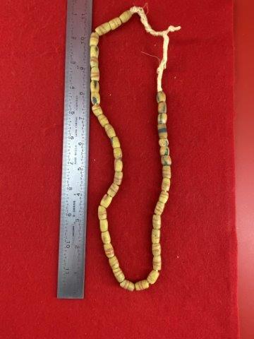 Trade Beads Indian Artifact Arrowhead: Please see picture for measurment. This artifact is from a Northern Illinois Collection. KEY WORDS: NATIVE AMERICAN INDIAN ARTIFACT ARTIFACTS ARROWHEAD ARROWHEADS MISSISSIPPIAN QUAPAW CADDO POTTERY CO