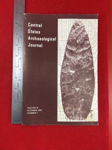Central States Archaeological Journal: KEY WORDS: NATIVE AMERICAN INDIAN ARTIFACT ARTIFACTS ARROWHEAD ARROWHEADS MISSISSIPPIAN QUAPAW CADDO POTTERY COINS