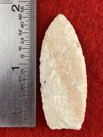 Nodena Indian Artifact Arrowhead: Please see picture for measurment. This artifact is from a Northern Illinois Collection. KEY WORDS: NATIVE AMERICAN INDIAN ARTIFACT ARTIFACTS ARROWHEAD ARROWHEADS MISSISSIPPIAN QUAPAW CADDO POTTERY CO