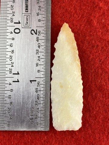 Nodena Indian Artifact Arrowhead: Please see picture for measurment. This artifact is from a Northern Illinois Collection. KEY WORDS: NATIVE AMERICAN INDIAN ARTIFACT ARTIFACTS ARROWHEAD ARROWHEADS MISSISSIPPIAN QUAPAW CADDO POTTERY CO
