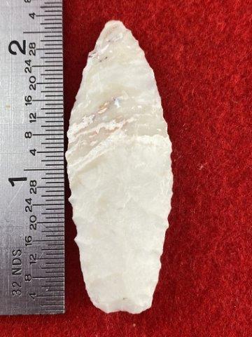 Nodena Indian Artifact Arrowhead: Please see picture for measurment. This artifact is from a Northern Illinois Collection. KEY WORDS: NATIVE AMERICAN INDIAN ARTIFACT ARTIFACTS ARROWHEAD ARROWHEADS MISSISSIPPIAN QUAPAW CADDO POTTERY CO