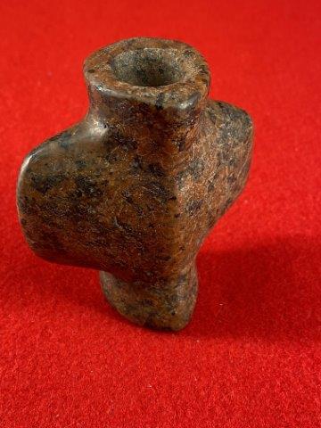 Bannerstone Indian Artifact Arrowhead: Please see picture for measurment. This artifact is from a Northern Illinois Collection. KEY WORDS: NATIVE AMERICAN INDIAN ARTIFACT ARTIFACTS ARROWHEAD ARROWHEADS MISSISSIPPIAN QUAPAW CADDO POTTERY CO