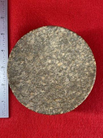 Discoidal Indian Artifact Arrowhead: Please see picture for measurment. This artifact is from a Northern Illinois Collection. KEY WORDS: NATIVE AMERICAN INDIAN ARTIFACT ARTIFACTS ARROWHEAD ARROWHEADS MISSISSIPPIAN QUAPAW CADDO POTTERY CO
