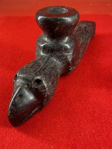 Hawk Effigy Stone Pipe       Indian Artifact Arrowhead (1 of 5)
