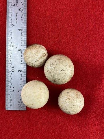 4 Game Balls       Indian Artifact Arrowhead (1 of 2)