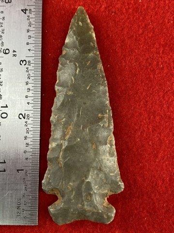 Dovetail Indian Artifact Arrowhead: Please see picture for measurment. This artifact is from a Northern Illinois Collection. KEY WORDS: NATIVE AMERICAN INDIAN ARTIFACT ARTIFACTS ARROWHEAD ARROWHEADS MISSISSIPPIAN QUAPAW CADDO POTTERY CO