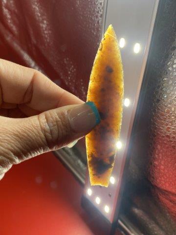 Paleo point made of Knife River Flint      Indian Artifact Arrowhead (1 of 4)