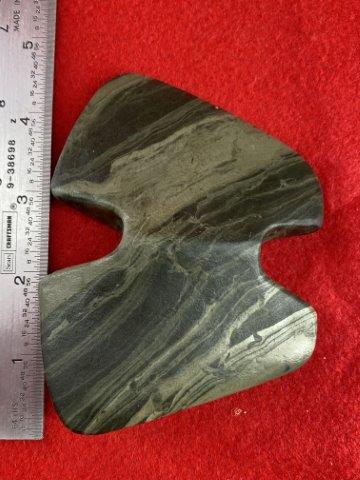 Slate Bannerstone     Indian Artifact Arrowhead (1 of 4)