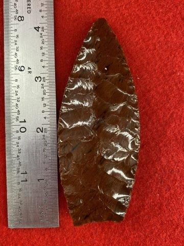 Obsidian Paleo Point    Indian Artifact Arrowhead (1 of 3)