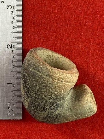 Pottery Pipe     Indian Artifact Arrowhead (1 of 6)